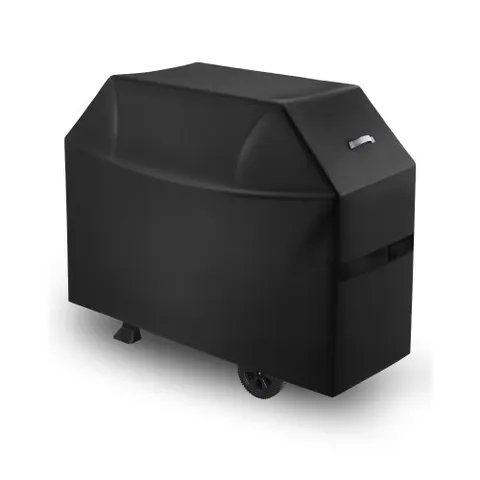 VEVOR Housse barbecue 1524mm, polyester 600D, imperméable, sangles, noir. – image 2