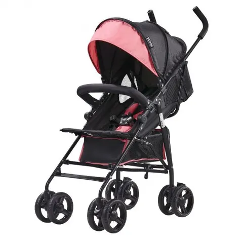 VEVOR Lightweight Stroller, Compact Easy Fold MultiPosition Recline Canopy Backrest, Carbon Steel Frame, Large Storage Basket, Umbrella Toddler Baby Stroller fo – BXYETCH – Bild 2