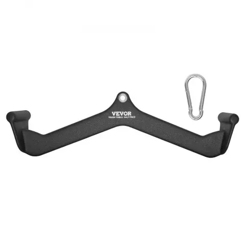 VEVOR LAT Pulldown Attachment, Cable Machine Rowing V-bar Attachment, Tricep Pull Down Bar, Back Strength Training Rubber Coated Handle Grip, Bicep Curl Tricep – Bild 3