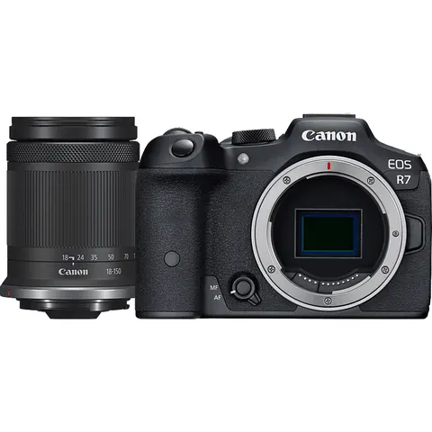 Canon Systemkamera EOS R7 mit Objektiv RF-S 18-150mm f3.5-6.3 IS STM; Systemkamera Set – Schwarz – Bild 2