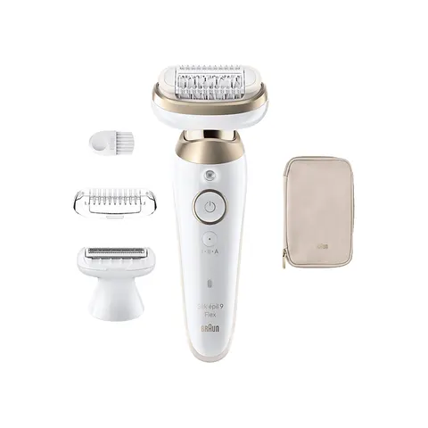 BRAUN Silk·épil 9 Flex 3D 9-030 Epilierer, Weiss/Gold – weiss – Bild 2