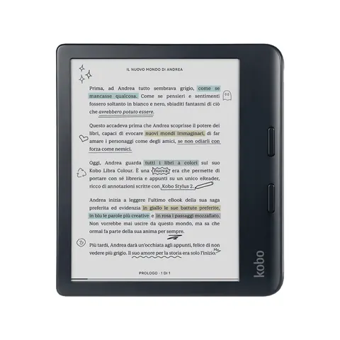 KOBO Libra Colour 32 GB WLAN, Bluetooth, USB-C eBook Reader Schwarz – Bild 2