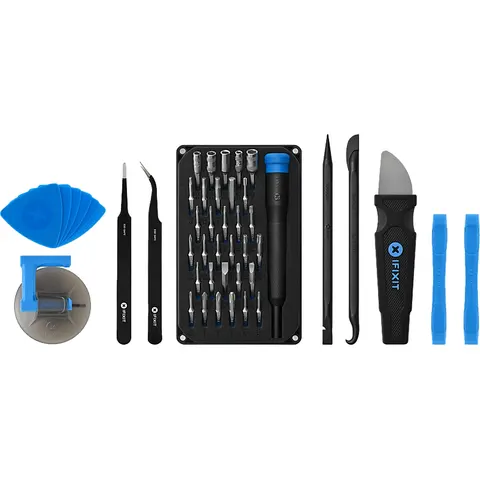 IFIXIT Pro Tech Go Toolkit Feinmechanik Werkzeugset, Schwarz/Blau/Silber – Mehrfarbig – Bild 2