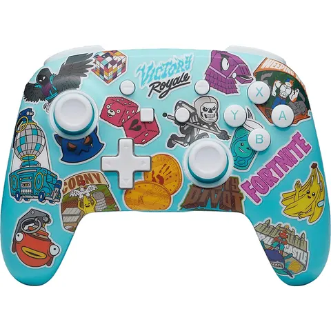 POWERA Nintendo Switch Enhanced - Fortnite Sticker Mania Wireless Controller Mehrfarbig für Switch, OLED, Lite – Bild 2