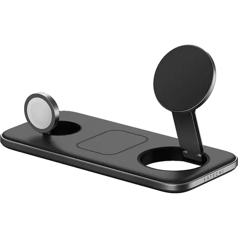 Satechi Qi2 Trio Wireless Charging Pad – Schwarz – Bild 2