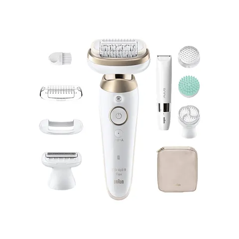 BRAUN SkinSpa 3D Silk·épil 9 Flex 9-481 Epilierer, Weiss/Gold – Bild 2