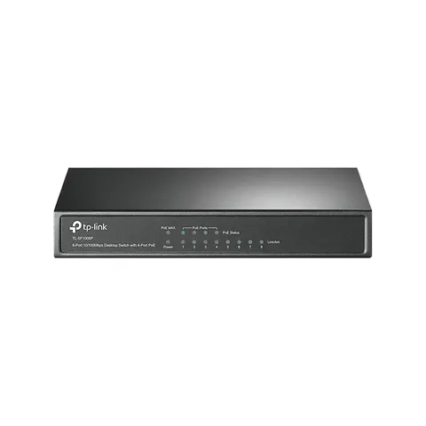 TP-LINK TL-SF1008P - Desktop-Switch (Schwarz) – Bild 2