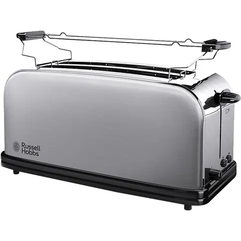 RUSSELL HOBBS 23610-56 Oxford - Toaster (Edelstahl/Schwarz) – silberfarben – Bild 2