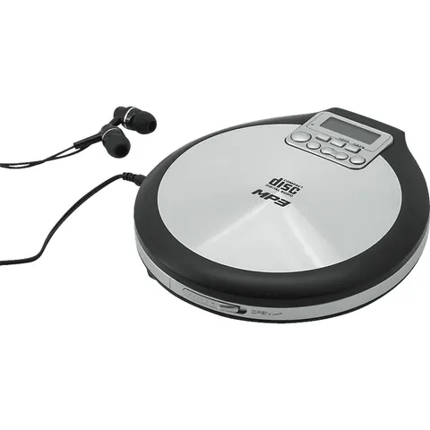Tragbarer CD-Player – silber – Bild 2