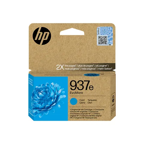 HP 937e Cyan Tintenpatrone EvoMore – Bild 2