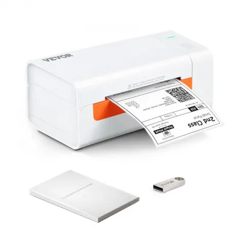 VEVOR Thermal Label Printer, 4x6 Label Printer, Thermal Label Maker with Automatic Label Recognition, Support Windows/MacOS/Linux, Compatible with Amazon, eBay – Bild 3