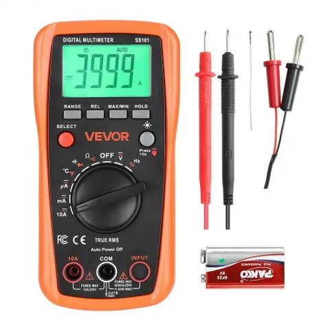 VEVOR Digital Multimeter, 4000-Count TRMS DC/AC Voltmeter Current Tester, Auto-Ranging Multimeter for Current Voltage Resistance Capacitance Temperature Diodes – Bild 2
