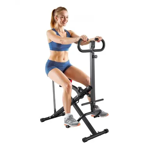 VEVOR Squat Machine, Deep Squat Rowing Machine for Home, Easy Setup & Foldable Exercise Equipment, Glute Trainer Machine with 2 High-Strength Resistance Bands – Bild 2