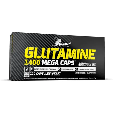 Glutamine Mega Caps 1400 (120 Kapseln) – Bild 2