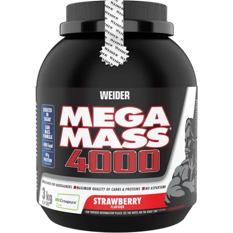 Mega Mass 4000 - 3000g - Erdbeere – Bild 2