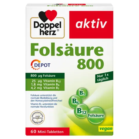 Doppelherz Folsäure 800 Depot Tabletten – Bild 3
