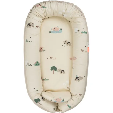 Done By Deer Tiny Farm Cozy Babynest - Sand – afbeelding 2