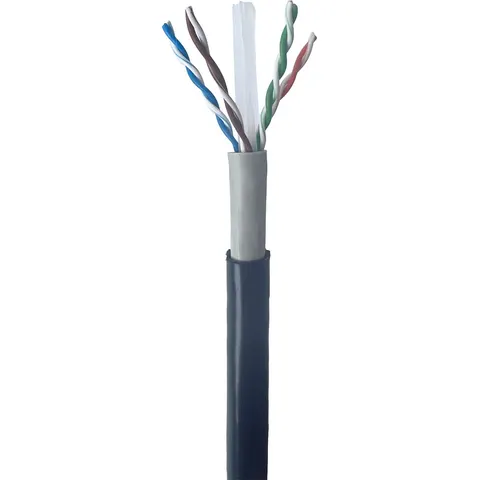 CAT6 UTP LAN outdoor cable, solid, 305 m, black – afbeelding 2