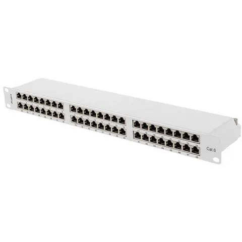 Patch Panel 48 Port 1U 19 CAT6 FTP Shielded Gray Lanberg – afbeelding 2