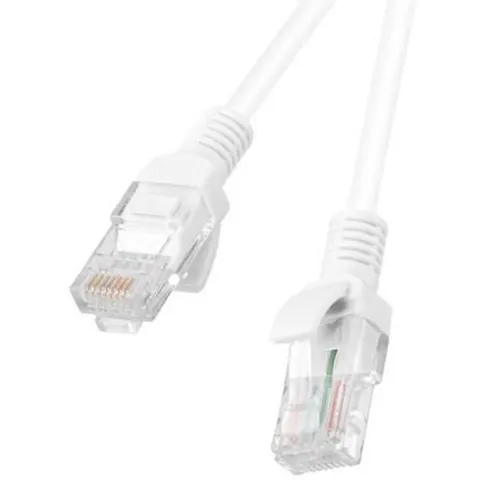 Lanberg Serie - Patchcord - Kat.5e - 1m - Wit – afbeelding 2
