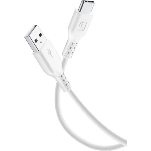 Cellular Line Usb kabel, usb-a naar usb-c 2m, wit – afbeelding 2