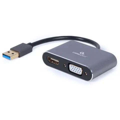 USB naar HDMI + VGA beeldschermadapter, space grey – afbeelding 2