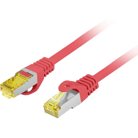 Lanberg - PCF6A-10CU-0100-R - Patchkabel - Cat6a - 1M - Rood – afbeelding 2