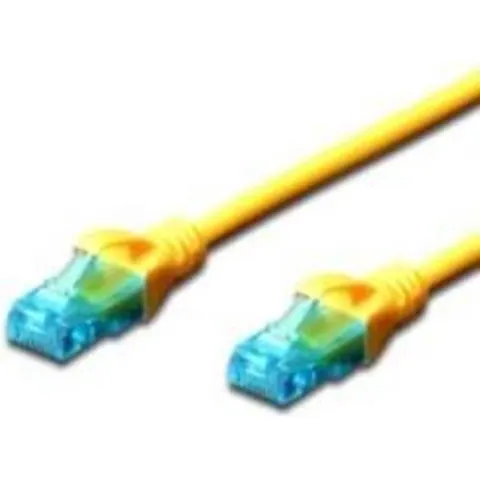 Digitus Serie - Patchkabel - Kat. 5e - 0,25m - Geel – afbeelding 2