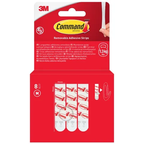 Command navulverpakking strips, wit, 8 stuks – afbeelding 2