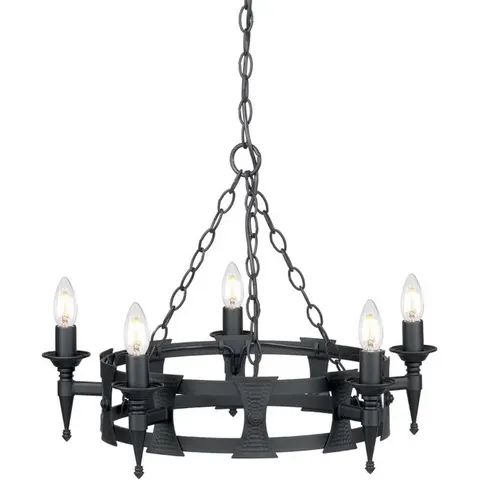 Elstead Lighting LED Kroonluchter | 5X E14 Max 60W | Dimbaar | Black – 225409 – afbeelding 2