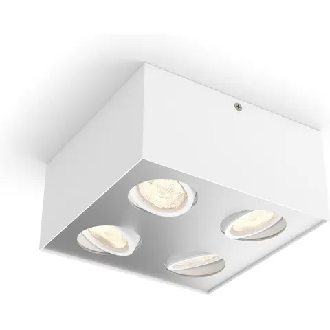 Philips Box opbouwspot - 4-lichts - wit – afbeelding 2