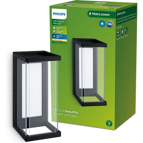 Philips Ulyzo wandlamp - zwart - E27 – afbeelding 2