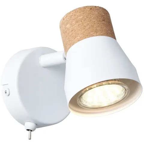 Brilliant Moka - Wandlamp - Mat wit – afbeelding 2