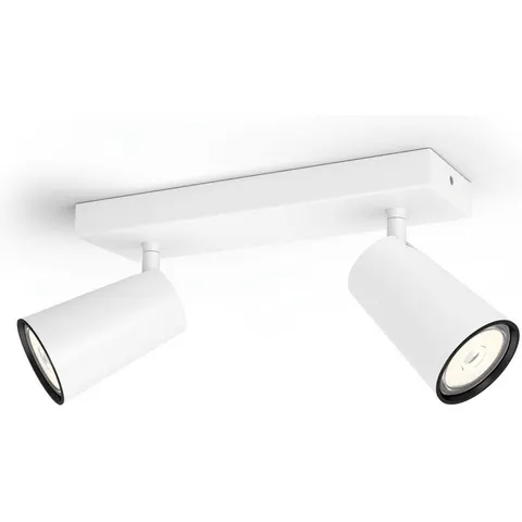 Philips Paisley opbouwspot - 2-lichts - wit – afbeelding 2