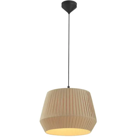 Nordlux Dicte 40-hanglamp-textiel-E27-beige – afbeelding 2