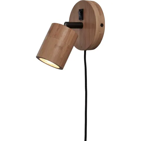 GOOD&MOJO Wandlamp Java - Bamboe - Ø12cm - Binnen Modern – afbeelding 2
