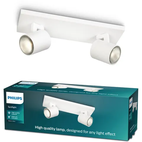 Philips Runner opbouwspot - 2-lichts - wit – afbeelding 2