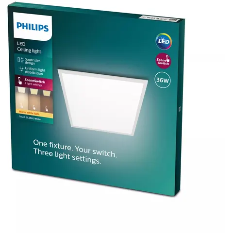 Philips Touch Plafondlamp - vierkant - wit – afbeelding 2