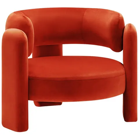 sweeek - Driepoot fauteuil in fluweel - mellow – 529642 – afbeelding 2