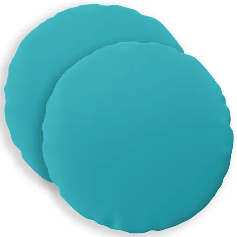 vidaXL Coussin 2 pc HEERLEN Turquoise Ø 30 cm Polyester – image 2