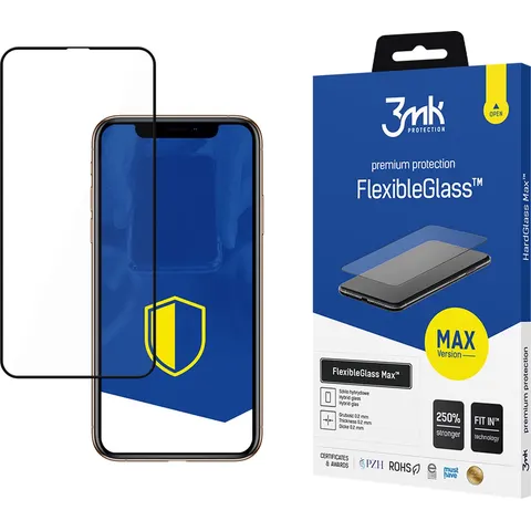 Apple iPhone 11 Pro Max Black - 3mk FlexibleGlass Max – afbeelding 2