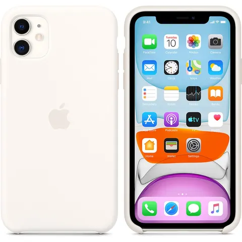 Apple - Siliconen Hoesje - iPhone 11 - Wit – afbeelding 2