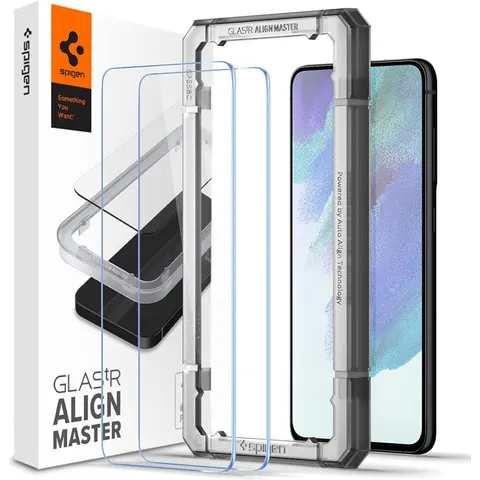 Spigen AlignMaster Samsung Galaxy S21 FE Screen Protector (2-Pack) – afbeelding 2