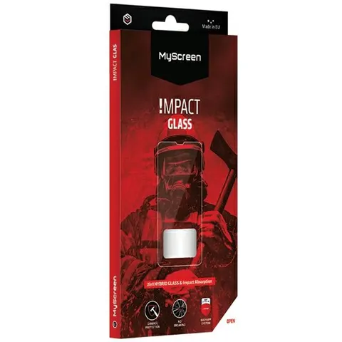 MyScreen Protector MS ImpactGLASS - Hybride Screenprotector - iPhone 12 - Antischok - Zwart – afbeelding 2