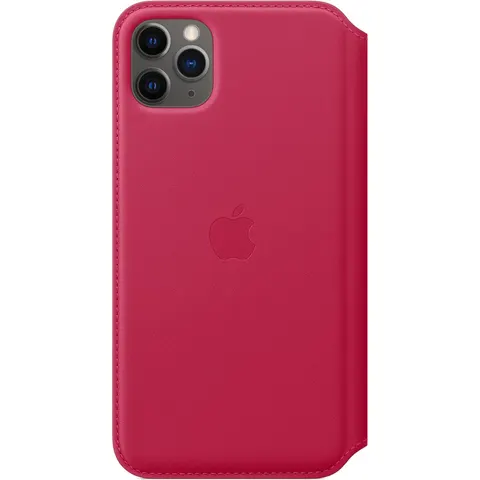 Apple - Leren Folio Hoesje - iPhone 11 Pro Max - Raspberry – afbeelding 2
