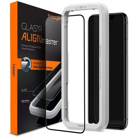 Spigen Apple iPhone 11 / XR AlignMaster Tempered Glass – afbeelding 2