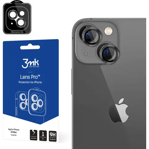 Apple iPhone 14 Plus - 3mk Lens Protection Pro Graphite – afbeelding 2