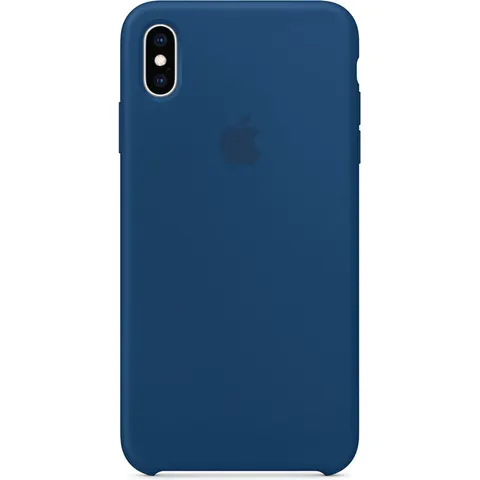 Apple iPhone XS Max Siliconen Case - Blauw – afbeelding 2
