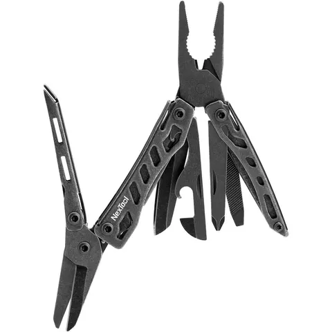 NexTool Mini Flagship – Multitool 10-in-1 – Compact & Handzaam – Zwart RVS – afbeelding 2