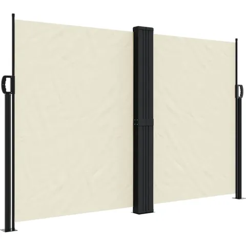 vidaXL Auvent latéral rétractable crème 160x1000 cm – image 2